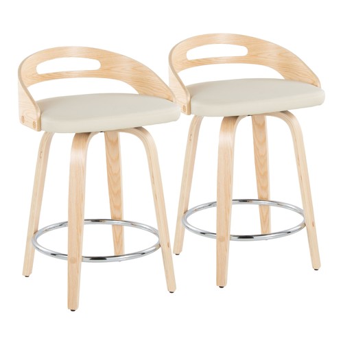 Cassis 24" Fixed-height Counter Stool - Set Of 2